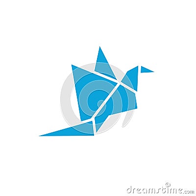 Abstract bird logo icon design template vector Vector Illustration