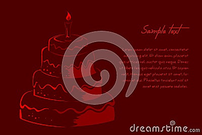 Abstract birthday card Stock Photo