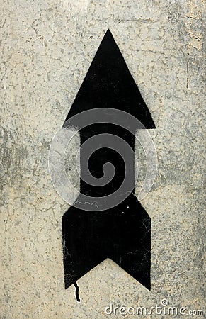 Abstract black arrow Stock Photo