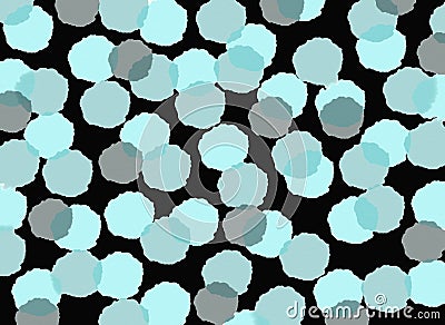 Abstract black background with blue and gray spots Stock Photo