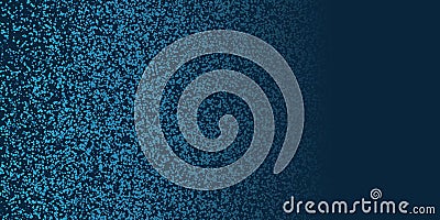 Abstract Black and Blue Spotted Pattern - Random Placed Spots, Circles of Various Sizes, Grungy Retro Style Texture, Vector Design Vector Illustration