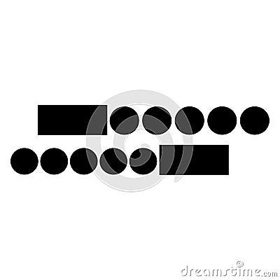 Abstract Black Bold Stripe Lines Circles Your Company Logo Tattoo Design Idea On White Background Illustration Stock Photo