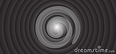 Abstract black circle radial pattern background Vector Illustration