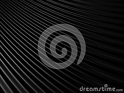 Abstract Black Cloth Waves Background Stock Photo