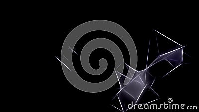 Abstract Black Fractal Background Stock Photo