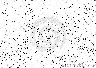 Abstract black grainy spread on white background and texture Vector Illustration
