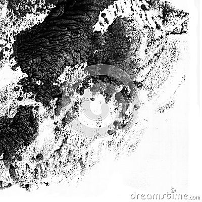 Abstract black ink background. Stock Photo