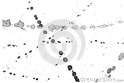 Abstract black ink splash Stock Photo