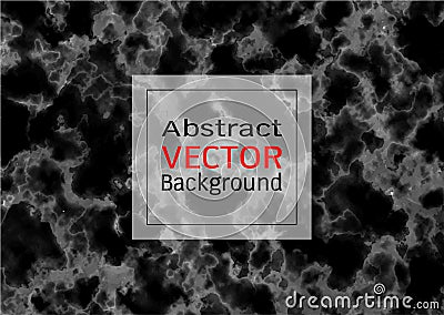 Abstract black marble texture, Vector pattern background Vector Illustration