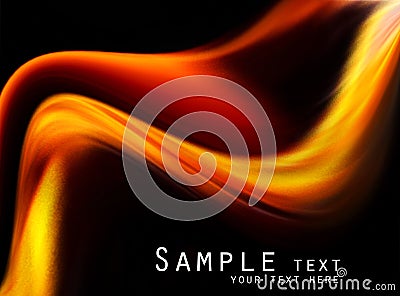 Abstract black and orange background Stock Photo