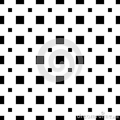 Abstract Black Seamless Squares Repeated Pattern Design On White Background Illustration Stock Photo