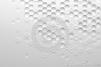 Abstract black texture background hexagon , Sci fi concept black and white 3D rendering Stock Photo