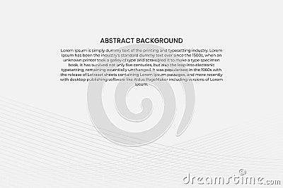 abstract black wave lines on white background, vector template for your ideas, monochromatic lines texture, waved lines texture. D Vector Illustration