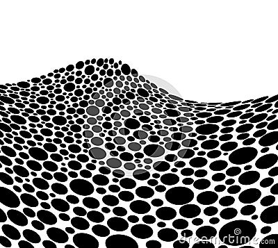 Abstract Black and White Background Vector Illustration