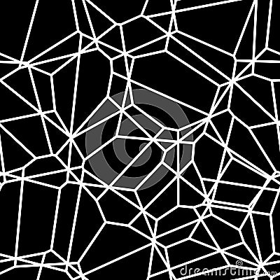 Abstract black and white geometrical seamless triangular texture background Stock Photo