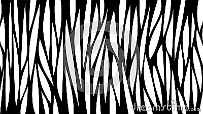 Abstract black and white horizontal seamless background with lines and holes. Laser cut vector template. Vector Illustration