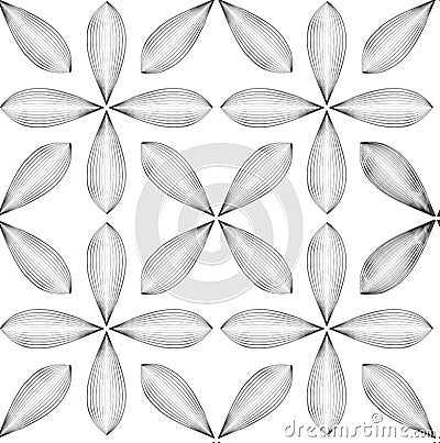 abstract black white seamless pattern background Stock Photo