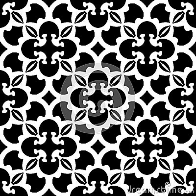 Abstract black and white pattern. Vector Vector Illustration