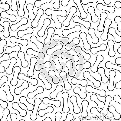 Abstract black & white seamless pattern Vector Illustration