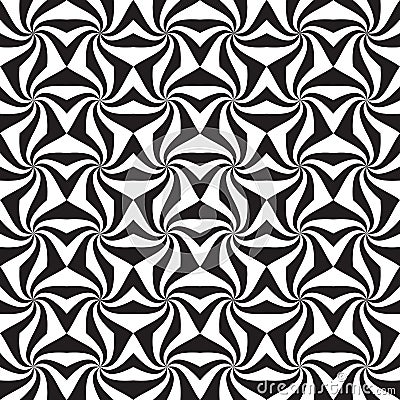 Abstract black and white seamless pattern Vector Illustration