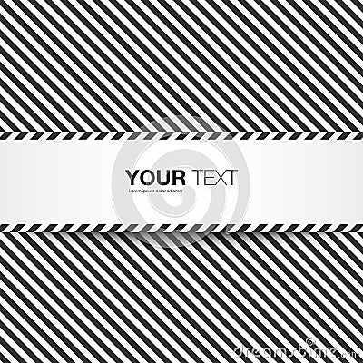 Abstract black and white text box Vector Illustration