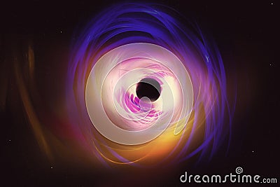 Abstract blackhole photo illustratiuon Stock Photo