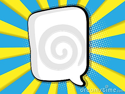 Abstract blank comic book, pop art background Vector Illustration