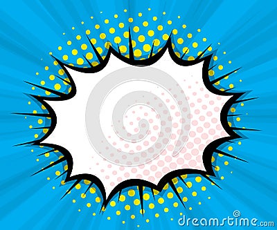 Abstract blank speech bubble comic book Vector Illustration