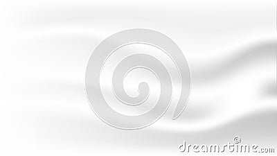 Abstract blank white soft satin fabric texture background for decorative graphic design Stock Photo