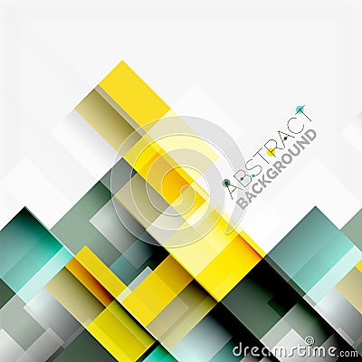 Abstract blocks template design background Vector Illustration