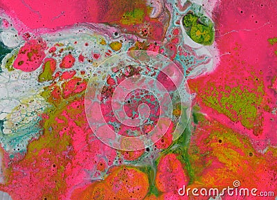 Abstract blot background. Marble texture. Acrylic colors. Stock Photo