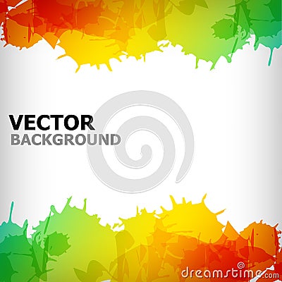 The abstract blot colorful background Vector Illustration