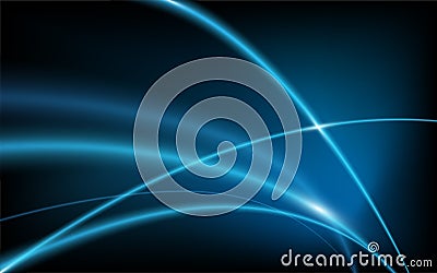 Abstract blue backdrop smooth lighting background Vector Illustration