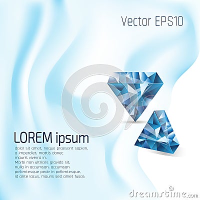 Abstract blue backgroun Vector Illustration