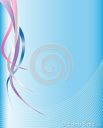 Abstract blue background with copyspace Vector Illustration