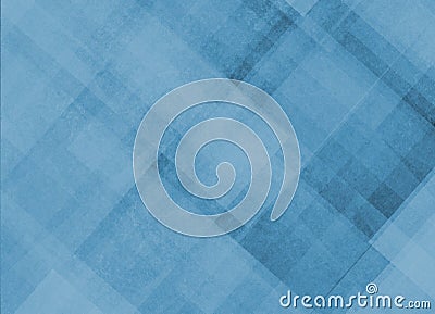 Abstract blue background with diagonal stripes lines and blocks in geometric pattern Stock Photo