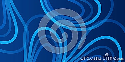 Abstract blue background element on black. Graphic composition of glowing lines and motion blur traces. Movement and innovation Stock Photo