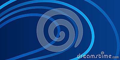 Abstract blue background element on black. Graphic composition of glowing lines and motion blur traces. Movement and innovation Vector Illustration