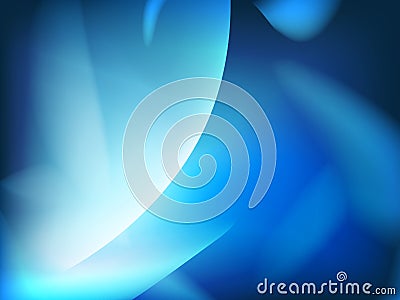 Abstract blue background, futuristic wavy. Vector Illustration