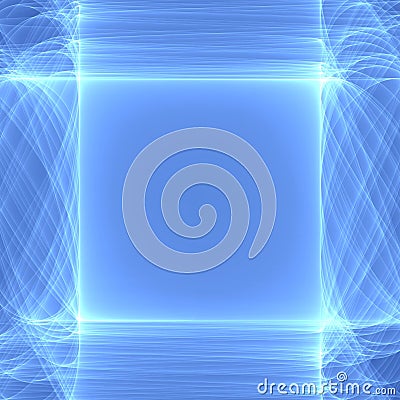 Abstract blue background. Geometric pattern in blue colors. Abstract blue frame. Stock Photo