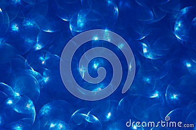 Abstract blue background with highlights and bokeh of the original shape. Out of focus.Trendy color Stock Photo