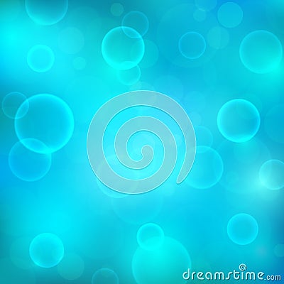 Abstract blue background with magic lights Vector Illustration