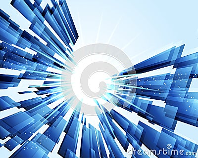 Abstract blue background with rectangles texture Vector Illustration