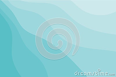 Abstract blue background. Sea wave, ocean, coast, sky, summer concept. Vector illustration for design banner, template Vector Illustration