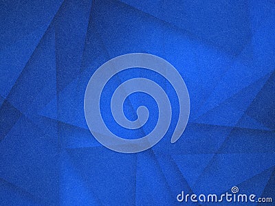 Abstract blue background with white transparent triangle layers in random pattern, with grainy scratch grunge texture Stock Photo