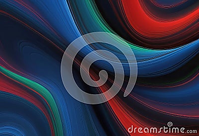 Abstract blue and black wallpaper, sophisticated beautiful wallpaper for your desktop or smartphone, Cartoon Illustration