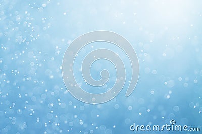 Abstract blue bokeh defocused background Stock Photo