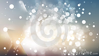 Abstract Blue and Brown Blur Lights Background Stock Photo