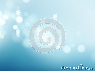 Abstract blue circular bokeh background. Vector illustration Vector Illustration