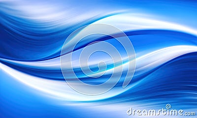 Abstract blue color background with white curves Stock Photo